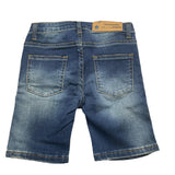 Daniele Alessandrini Denim-Bermudashorts, einfarbig, mit verstellbarem Bund, blau für Neugeborene