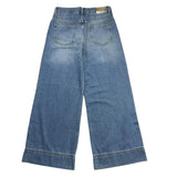 Pinko Jeans Palazzo Modell Einfarbig Blau Für Mädchen