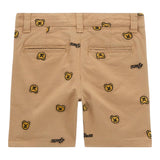 Guess Bermuda Einfarbig mit Beige Bär Stickerei für Neugeborene