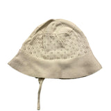 Wedoble Schlichte beige Spitzenmütze für Baby Mädchen