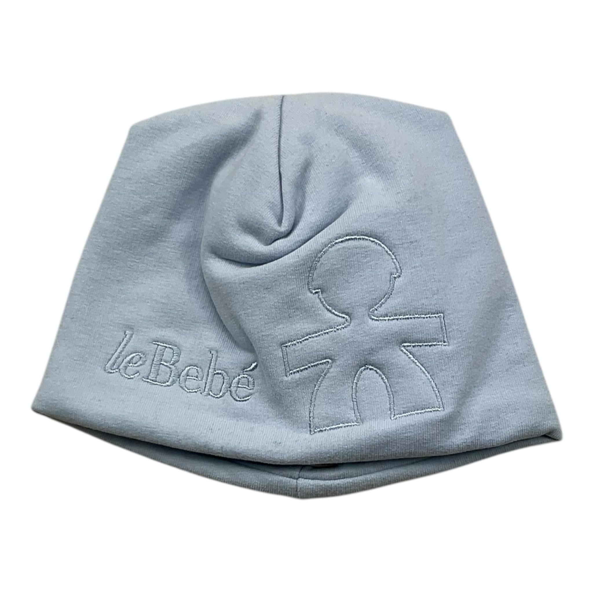 LE BEBE' cappello tinta unita con stampa Azzurro per Neonato LBB3868 AZZURRO LE BEBE' 