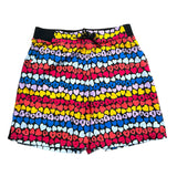 Sonia Rykiel Shorts einfarbig mit mehrfarbigem Muster und elastischer Taille schwarz für Mädchen