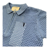 Trussardi Polo Mezza Manica Tinta Unita Traforato per Bambino TBP26063PO AZZURRO TRUSSARDI 