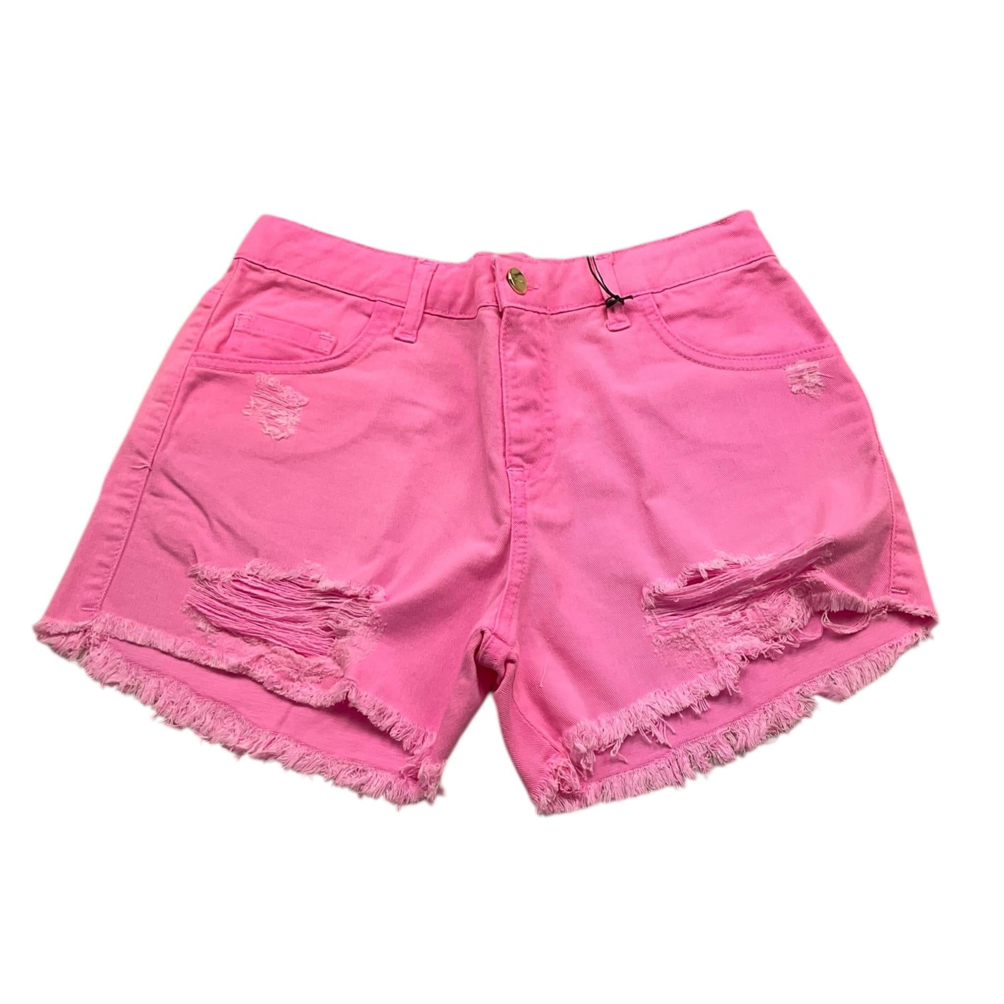 So Twee By Miss Grant Short Tinta Unita con Elastico In Vita per Bambina ST0003 ROSA SO TWEE BY MISS GRANT 