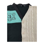 DANIELE ALESSANDRINI cardigan tricolore scollo a v  Multicolor per Bambino 1231W00083 MULTICOLOR DANIELE ALESSANDRINI 