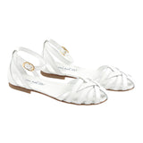Mimisol Schlichte Sandalen mit Schnallenverschluss Weiß für Mädchen
