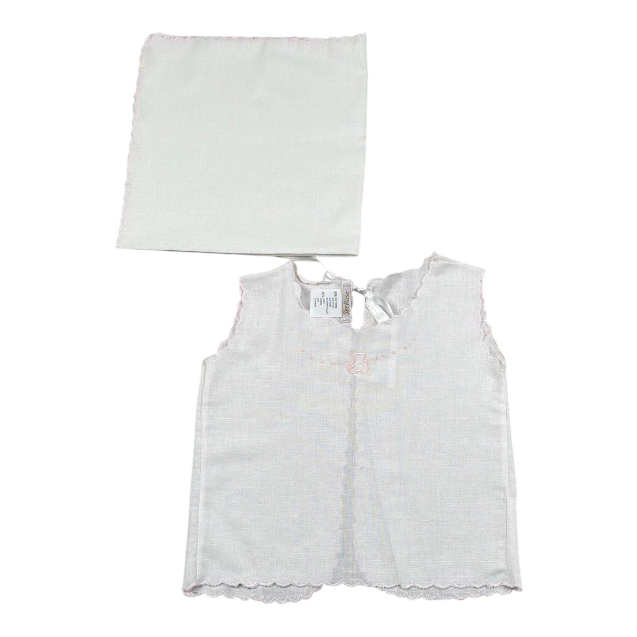 Seerose Set Camicia Della Fortuna-Copertina per Neonata SETNE BIANCO/ROSA SEEROSE 