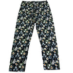 Monnalisa Leggins Tinta Unita Fantasia Floreale per Bambina 413410 NERO MONNALISA 