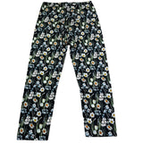 Monnalisa Leggins Tinta Unita Fantasia Floreale per Bambina 413410 NERO MONNALISA 