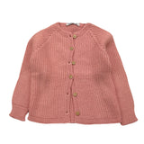 BABIDU cardigan tinta unita con bottoni in contrasto Rosa per Neonata 60682FN ROSA BABIDU 