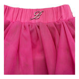 Miss Blumarine Einfarbiger Rock mit elastischer Taille Fuchsia für Baby Mädchen