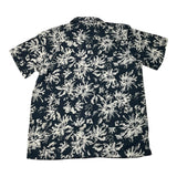 Dan John – Einfarbiges Hemd mit halblangen Ärmeln und blauem Aufdruck für Jungen