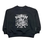 JOHN RICHMOND felpa chiusa girocollo tinta unita con stampa in contrasto Nero per Bambino RGA25035FE NERO JOHN RICHMOND 