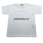 Hinnominate T-Shirt Girocollo Tinta Unita con Stampa per Bambino 3636M00012 BIANCO HINNOMINATE 
