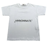 Hinnominate T-Shirt Girocollo Tinta Unita con Stampa per Bambino 3636M00012 BIANCO HINNOMINATE 
