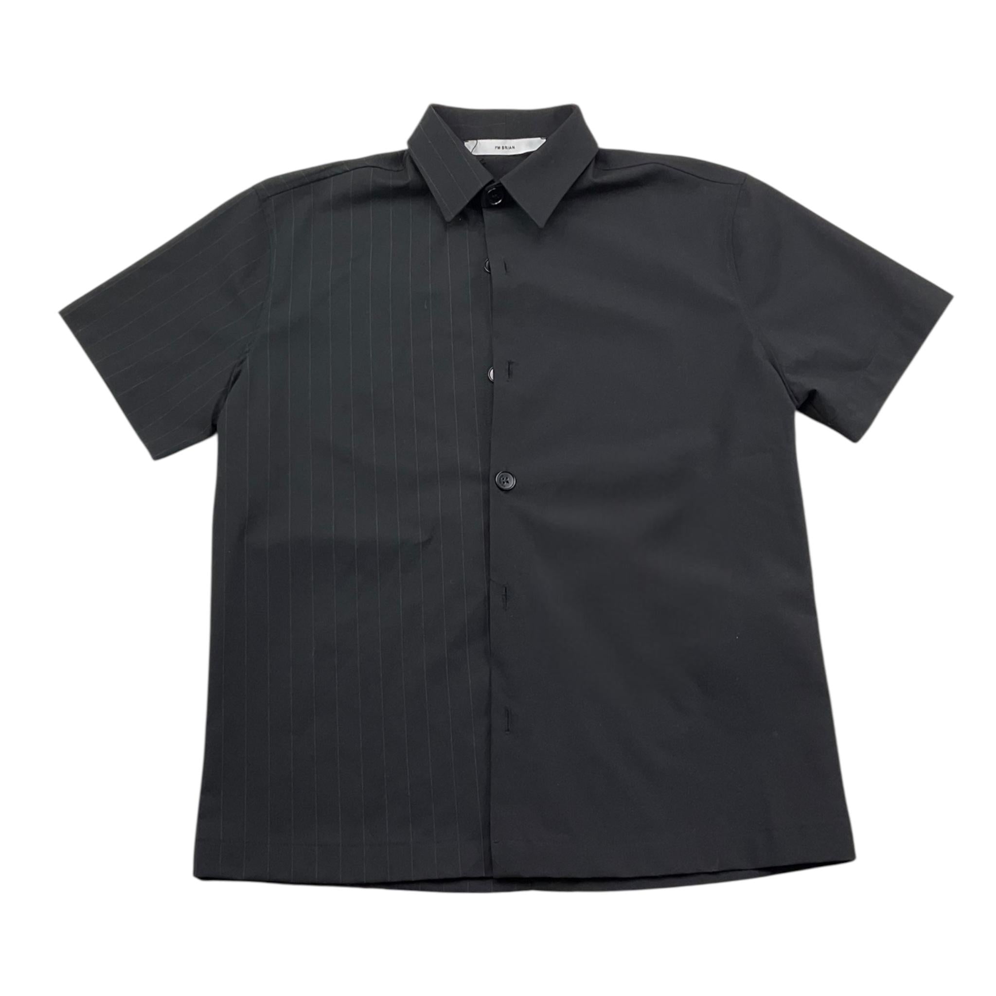 I'M Brian Camicia Mezza Manica Tinta Unita per Bambino CA3293J NERO I'M BRIAN 