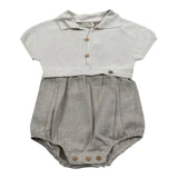 Wedoble Pagliaccetto Mezza Manica Tinta Unita per Neonato V2408305L BEIGE WEDOBLE 