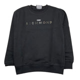 JOHN RICHMOND felpa tinta unita con stampa Nero per Neonata RBA24086FEN NERO JOHN RICHMOND 