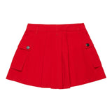 Max&Co. Gonna Tinta Unita con Tasche per Bambina MX0132 ROSSO MAX&Co. 
