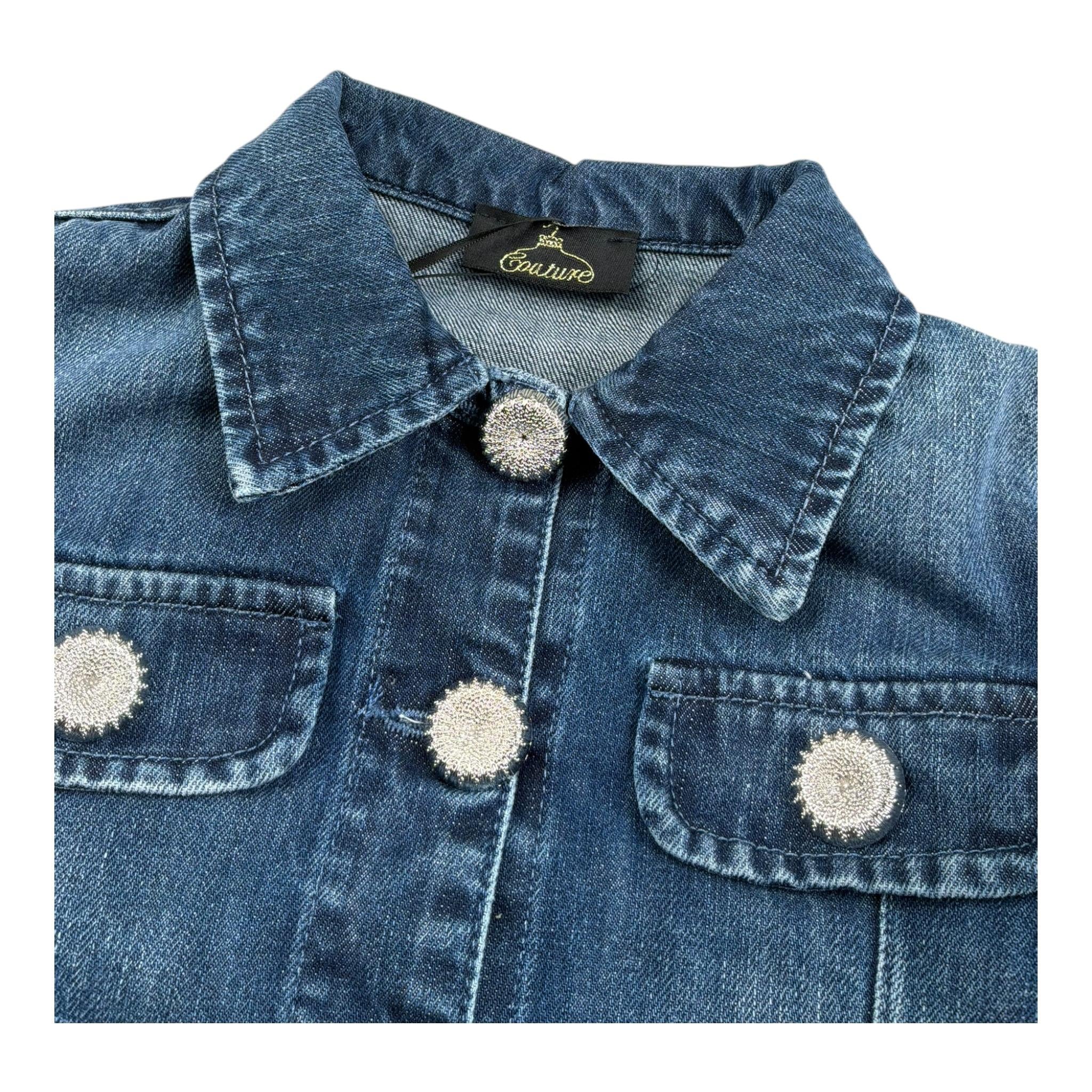 Fun & Fun Giubbino In Denim Tinta Unita per Neonata FNCBJK1043N BLU FUN & FUN 