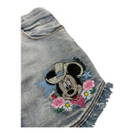 Monnalisa Gonna In Denim Tinta Unita con Brillantini per Bambina 19C702 AZZURRO MONNALISA 