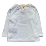 Trussardi Shirt Girocollo Tinta Unita con Logo per Neonata TIP26138TS BIANCO TRUSSARDI 