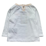 Trussardi Shirt Girocollo Tinta Unita con Logo per Neonata TIP26138TS BIANCO TRUSSARDI 