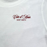 Saint Barth T-Shirt Girocollo Tinta Unita con Stampa per Bambino 00384L BIANCO SAINT BARTH 