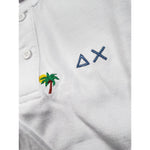Sun68 Polo Mezza Manica Tinta Unita con Stampa per Bambino A35328X BIANCO SUN68 
