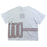 Dondup Einfarbiges T-Shirt mit Rundhalsausschnitt und Kontrastdruck in Weiß für Mädchen