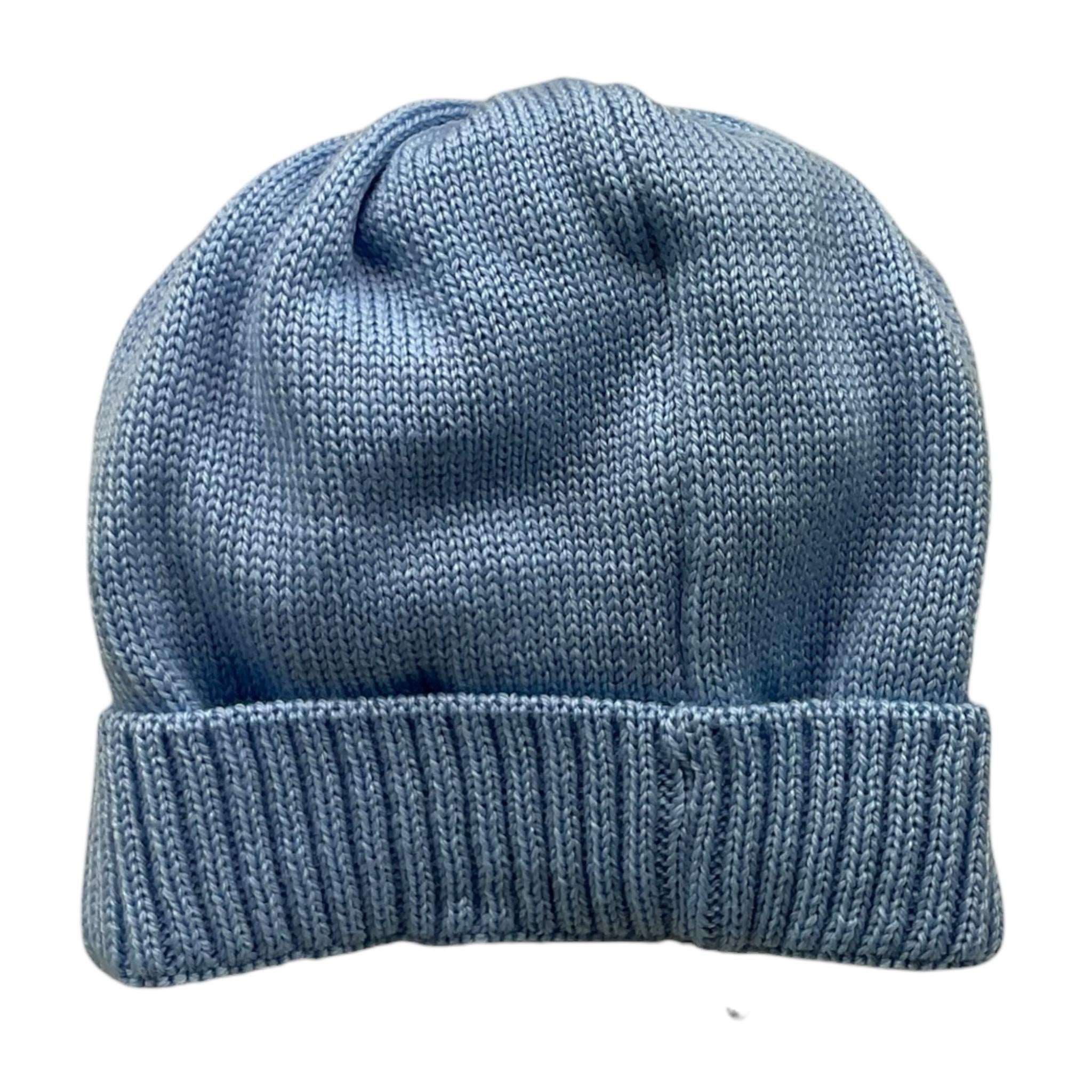 BABY LORD cappello tinta unita con ricami cavallo Azzurro per Neonato 602 AZZURRO BABY LORD 