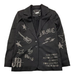 JOHN RICHMOND giacca tinta unita con brillantini Nero per Bambina RGA25057GC NERO JOHN RICHMOND 