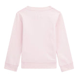 GUESS felpa chiusa girocollo tinta unita con logo Rosa per Neonata K4YQ10KA6R3X ROSA GUESS 