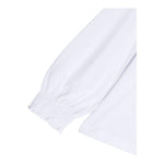 DOU DOU shirt tinta unita con collo elasticizzato Bianco per Bambina DT8A10X BIANCO DOU DOU 