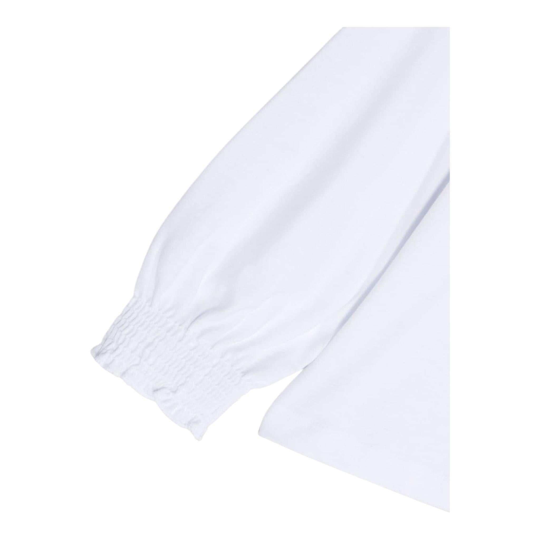 DOU DOU shirt tinta unita con collo elasticizzato Bianco per Bambina DT8A10X BIANCO DOU DOU 