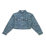 Marc Jacobs Einfarbige Jeansjacke Mit Logo-Knöpfen Hellblau Für Mädchen