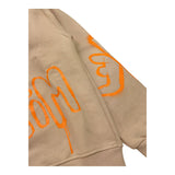 DISCLAIMER felpa tinta unita con cappuccio e stampa Beige per Bambino 24EDK58008 BEIGE DISCLAIMER 