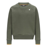 K-Way Maglia Tinta Unita Girocollo con Logo per Bambino K2148LW VERDE K-WAY 