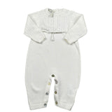 Maglifici di Verona Tutina Tinta Unita In Maglia per Neonata 045324 BIANCO MAGLIFICI DI VERONA 