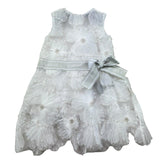 Trussardi Abito Giromanica Tinta Unita In Tulle per Neonata TIP26140VE BIANCO TRUSSARDI 