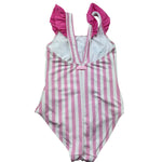 Saint Barth Costume Intero Fantasia A Righe per Bambina CAROL BIANCO/ROSA SAINT BARTH 