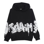 DISCLAIMER felpa con cappuccio tinta unita e stampa Nero per Bambino 24IDK58242X NERO DISCLAIMER 