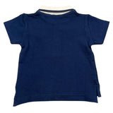 Emc Poloshirt Halbarm Einfarbig mit Kontrastkragen Blau für Baby