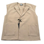 Daniele Alessandrini Gilet Tinta Unita con Bottoni per Bambino 1236BZ00209 BEIGE DANIELE ALESSANDRINI 