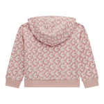 GUESS felpa con cappuccio tinta unita con stampa logo Rosa per Neonata K4BQ06KAD73N ROSA GUESS 