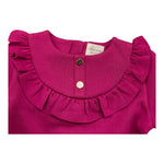 CARRE'MENT BEAU abito girocollo tinta unita manica lunga Fuxia per Neonata Y30195 FUXIA CARRE'MENT BEAU 