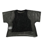 Disclaimer T-Shirt Traforata con Top tinta unita Nero per Bambina 25EDK58542 NERO DISCLAIMER 