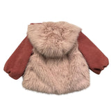 LE BEBE' cappotto tinta unita con cappuccio e maniche in contrasto Rosa per Neonata LBG6009 ROSA LE BEBE' 