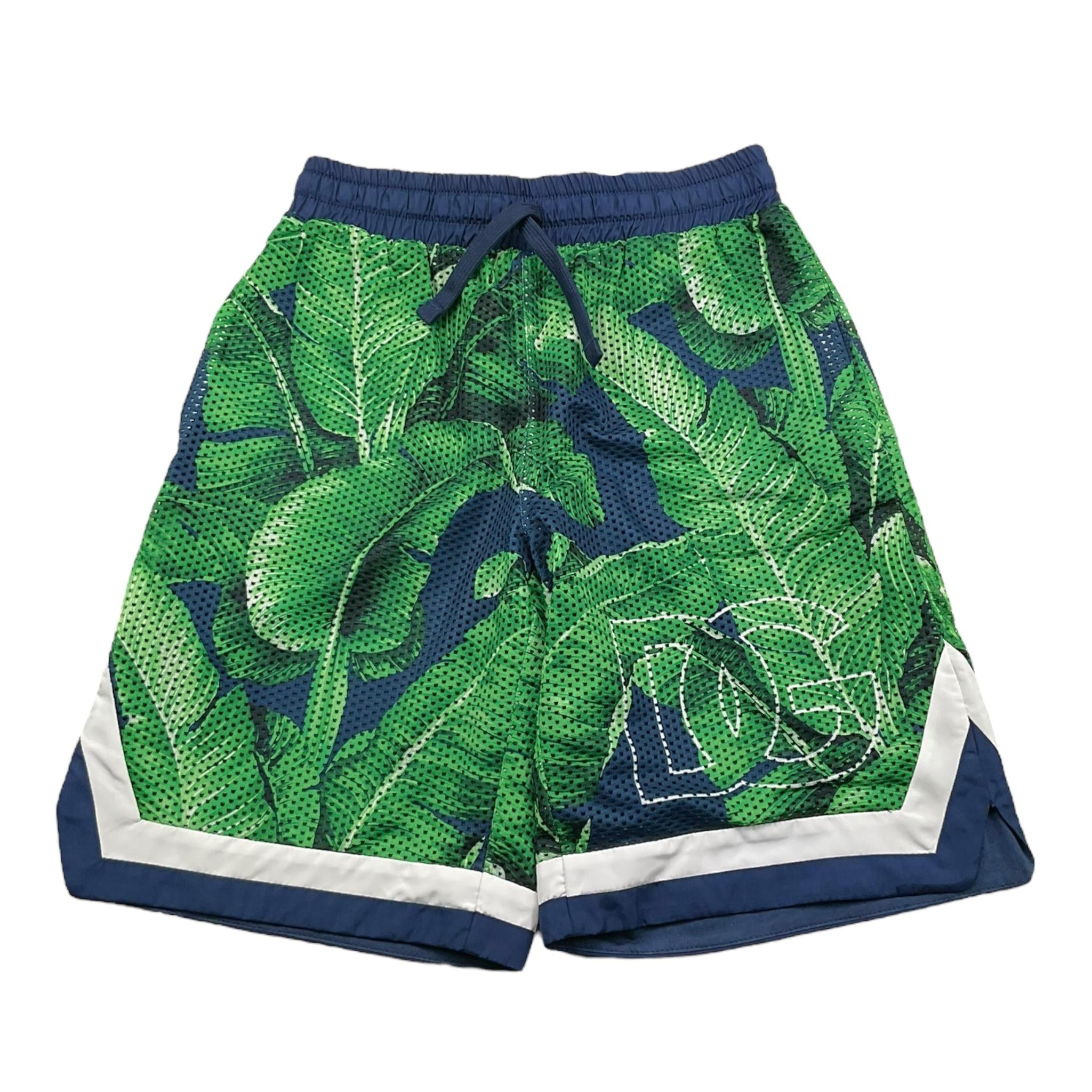 Dolce & Gabbana Bermuda Tinta Unita con Fantasia Traforato per Bambino L4JQS1 BLU DOLCE & GABBANA 