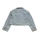 Twinset Giubbino In Denim Tinta Unita per Bambina 251GJ2512 AZZURRO TWINSET 